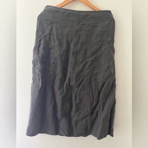 Eileen fisher linen a-line skirt